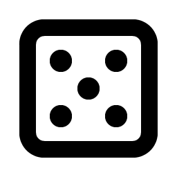 Dice Five Bold Smiley – Icons