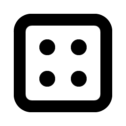 Dice Four Bold Smiley – Icons