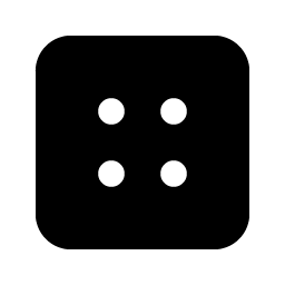 Dice Four Fill Smiley – Icons