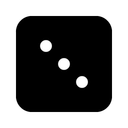 Dice Three Fill Smiley – Icons