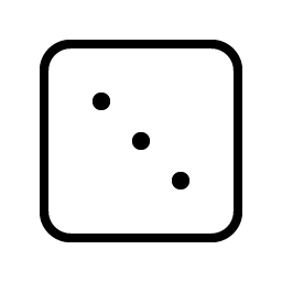 Dice Three Thin Smiley – Icons