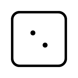 Dice Two Thin Smiley – Icons
