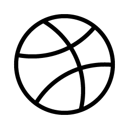 Dribbble Logo Thin Smiley – Icons