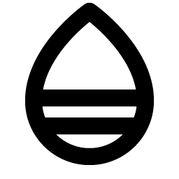 Drop Half Bottom Bold Smiley – Icons