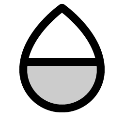 Drop Half Bottom Duotone Smiley – Icons