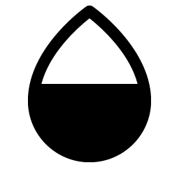Drop Half Bottom Fill Smiley – Icons