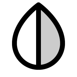 Drop Half Duotone Smiley – Icons