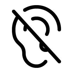 Ear Slash Light Smiley – Icons