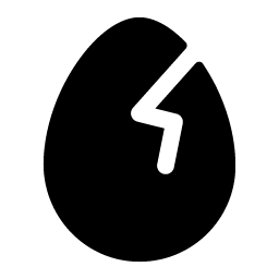 Egg Crack Fill Smiley – Icons