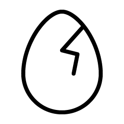 Egg Crack Thin Smiley – Icons