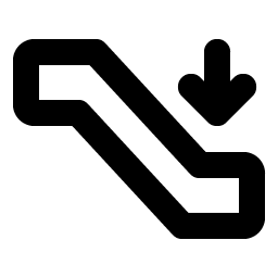 Escalator Down Bold Smiley – Icons