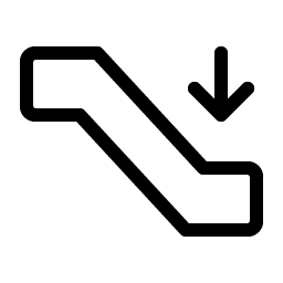 Escalator Down Light Smiley – Icons