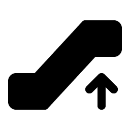 Escalator Up Fill Smiley – Icons