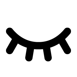Eye Closed Bold Smiley – Icons