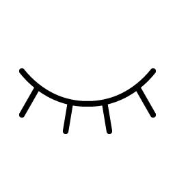 Eye Closed Thin Smiley – Icons