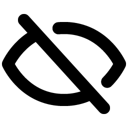 Eye Slash Bold Smiley – Icons