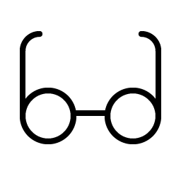 Eyeglasses Thin Smiley – Icons