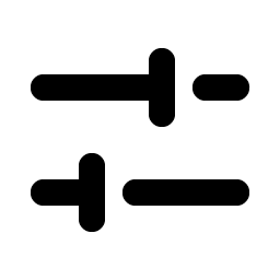 Faders Horizontal Bold Smiley – Icons