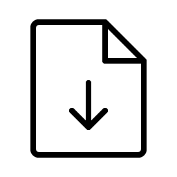 File Arrow Down Thin Smiley – Icons