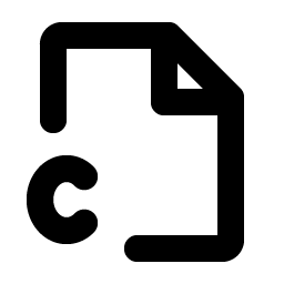 File C Bold Smiley – Icons