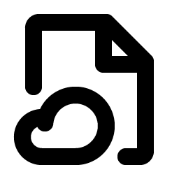 File Cloud Bold Smiley – Icons