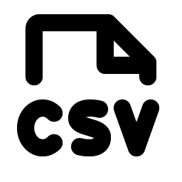 File Csv Bold Smiley – Icons