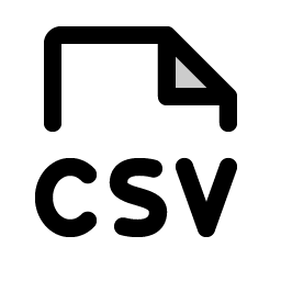 File Csv Duotone Smiley – Icons