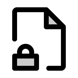 File Lock Duotone Smiley – Icons