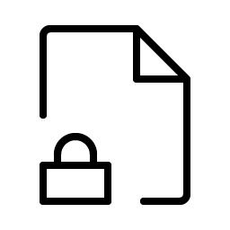 File Lock Thin Smiley – Icons