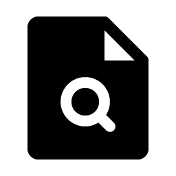 File Magnifying Glass Fill Smiley – Icons
