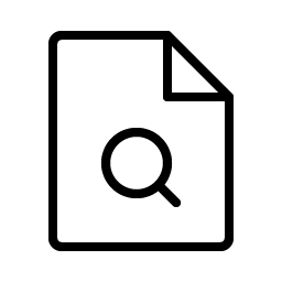 File Magnifying Glass Thin Smiley – Icons