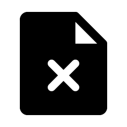 File X Fill Smiley – Icons