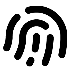 Fingerprint Simple Bold Smiley – Icons