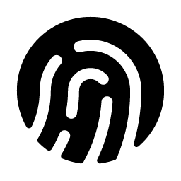 Fingerprint Simple Fill Smiley – Icons
