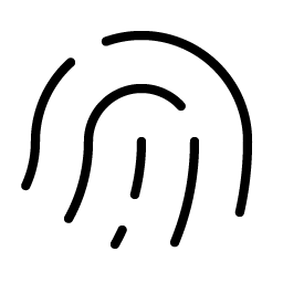 Fingerprint Simple Thin Smiley – Icons