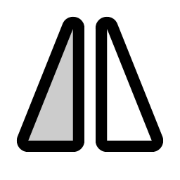 Flip Horizontal Duotone Smiley – Icons