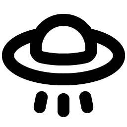 Flying Saucer Bold Smiley – Icons