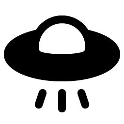 Flying Saucer Fill Smiley – Icons