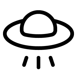 Flying Saucer Light Smiley – Icons