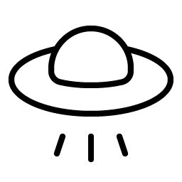 Flying Saucer Thin Smiley – Icons