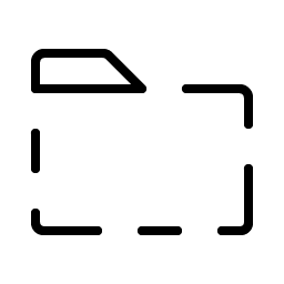 Folder Dashed Thin Smiley – Icons
