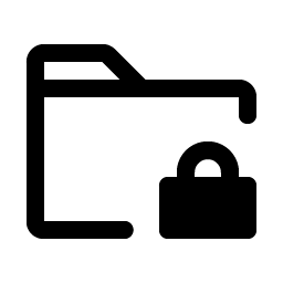 Folder Lock Fill Smiley – Icons