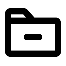 Folder Minus Bold Smiley – Icons