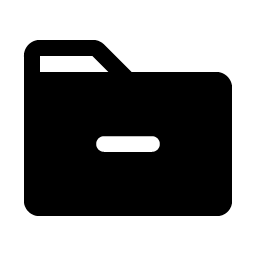Folder Minus Fill Smiley – Icons