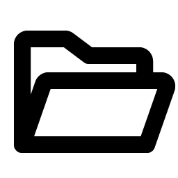 Folder Open Bold Smiley – Icons