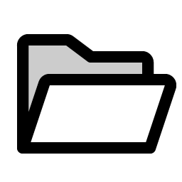 Folder Open Duotone Smiley – Icons