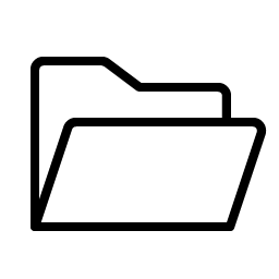 Folder Open Thin Smiley – Icons