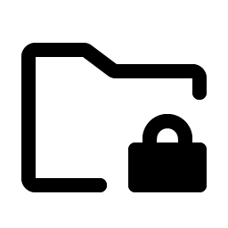 Folder Simple Lock Fill Smiley – Icons