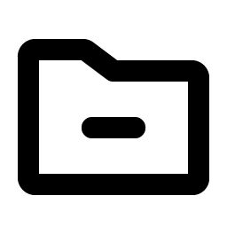 Folder Simple Minus Bold Smiley – Icons