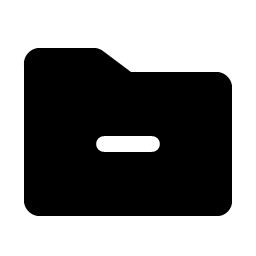 Folder Simple Minus Fill Smiley – Icons
